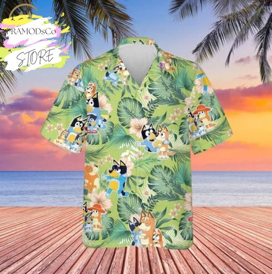 Discover BlueyDad Hawaiian Shirt, BlueyDad Birthday, Kids Hawaiian Shirt
