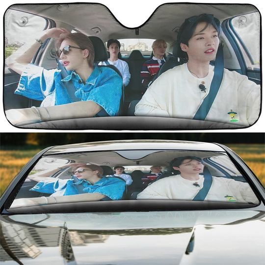 Discover Stray Kids Kpop Car Sun Shade, SKZ Lee Know Hyunjin Felix I.N Car Accessories