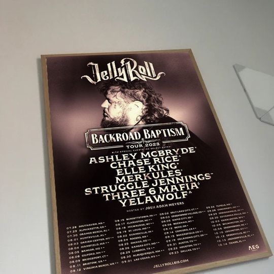 Discover Jelly Roll Backroad Baptism 2023 Poster
