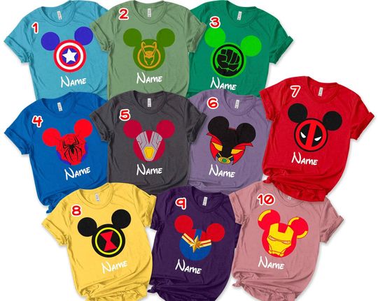 Discover Personalized Superhero Matching Vacation Shirt, Super Hero Family Matching Tee