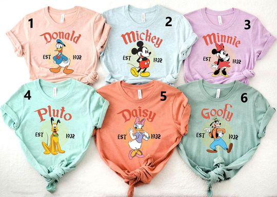 Discover Custom Funny Animal Characters Family Matching T Shirt