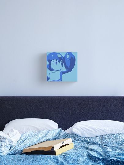 Discover The Blue (and cyan) Bomber | Canvas Print