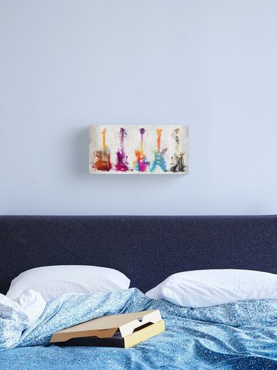 Discover 5 guitars #guitar #guitars | Canvas Print