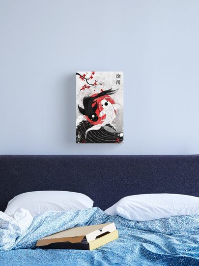 Discover Koi fish - Yin Yang | Canvas Print