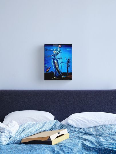 Discover THE BURNING GIRAFFE : Vintage Abstract Print | Canvas Print