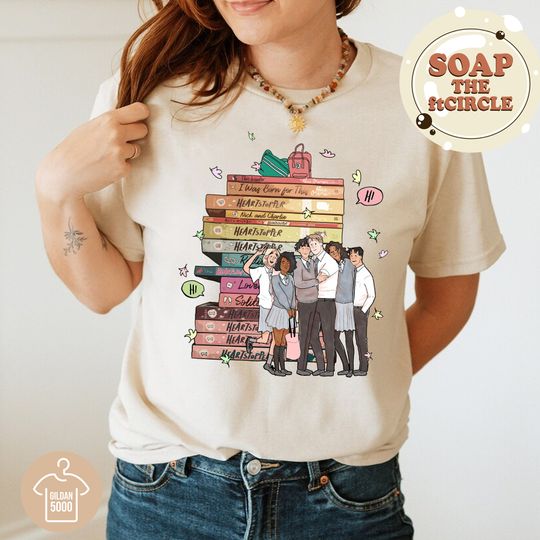 Discover Heartstopper Series Book shirt, Charlie and Nick Bookish Tee