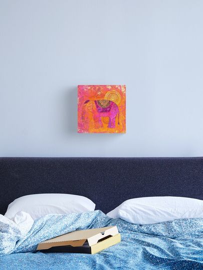 Discover Happy Elephant II | Canvas Print
