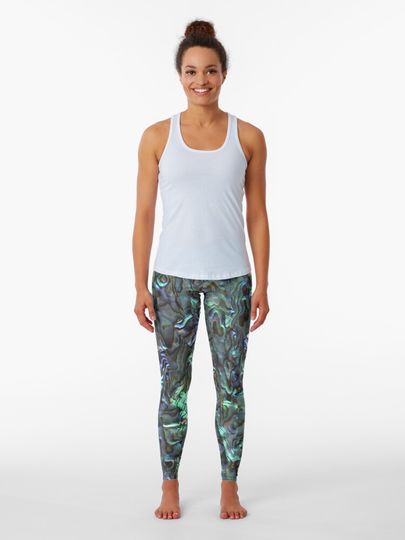 Discover Abalone Shell | Paua Shell | Seashell Patterns | Sea Shells | Natural |  | Leggings