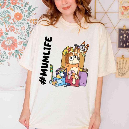 Discover BlueyDad Munlife Shirt, Heeler Family T-shirt