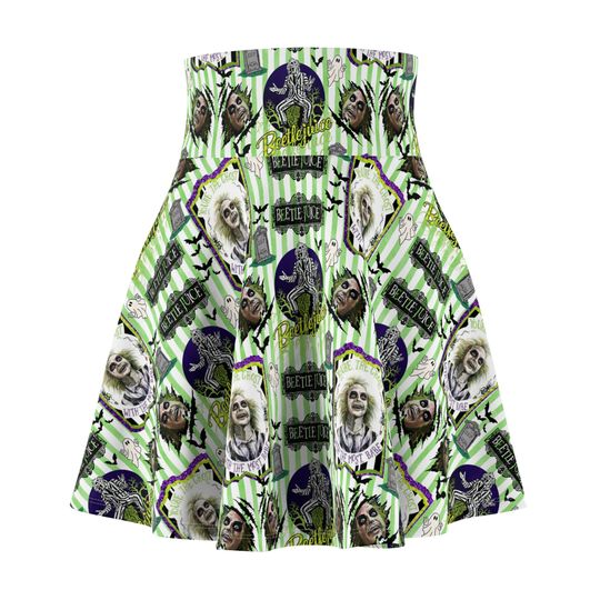 Discover Beetlejuice Women's Skater Skirt (AOP)