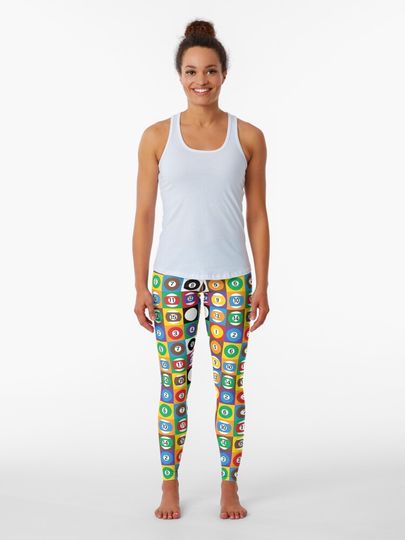 Discover Pool Ball Checkerboard | Leggings