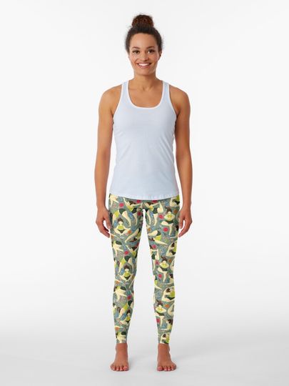 Discover Yoga Love in blue | Leggings