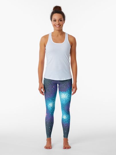 Discover 8Bit Galaxies:  Cornflower Nebula | Leggings