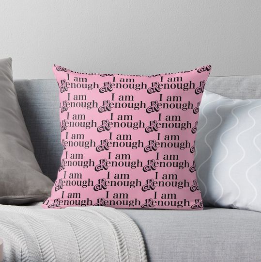 Discover I Am Kenough Throw Pillow