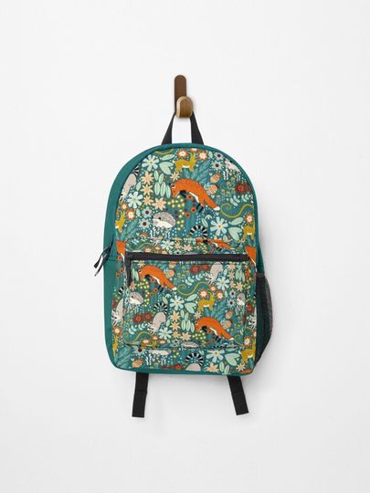 Discover Textured Woodland Pattern  | Backpack