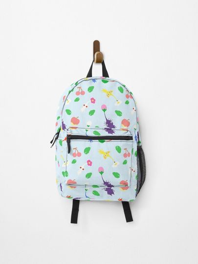 Discover cute pikmin pattern blue | Backpack