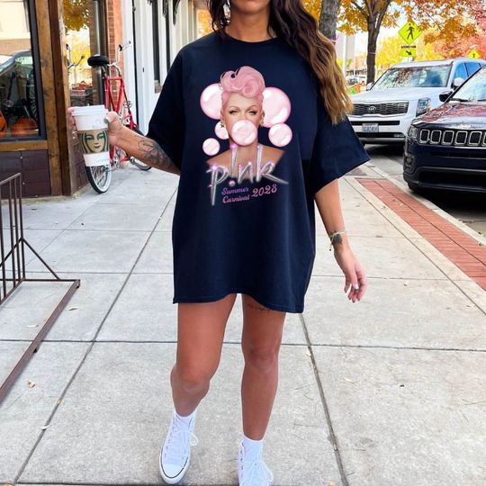 Discover P!nk Summer Carnival 2023, Trustfall Album Tee, Pink Singer Tour
