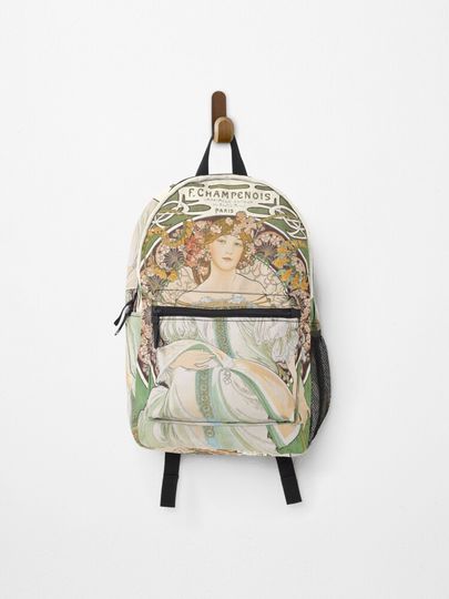 Discover HD. F. Champenois, by Alphonse Mucha HIGH DEFINITION (Original colors) | Backpack