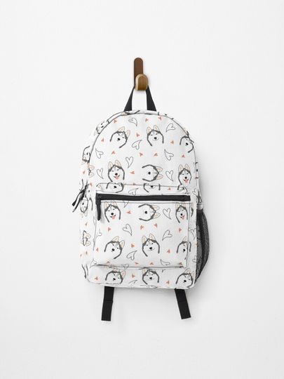 Discover Siberian Husky Dog Emoji | Backpack