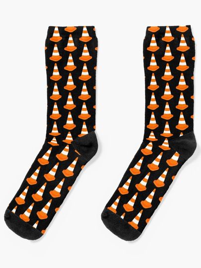 Discover Traffic Cone Halloween Christmas Birthday Matching Costumes | Socks