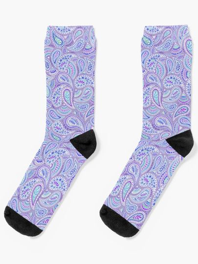 Discover Purple Paisley | Socks