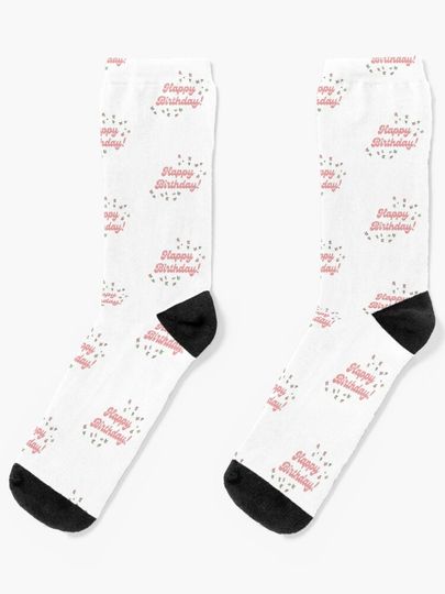 Discover Heartstopper Happy Birthday | Leaves Pink | Socks