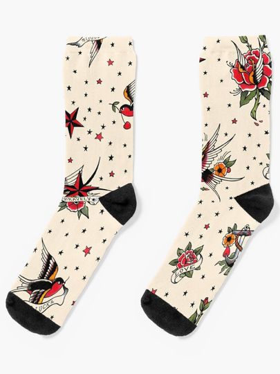 Discover Tattoo flash pattern N 1 | Socks