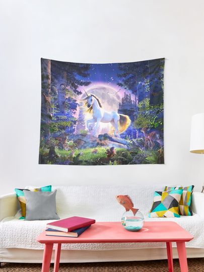 Discover Moonlight Unicorn | Tapestry