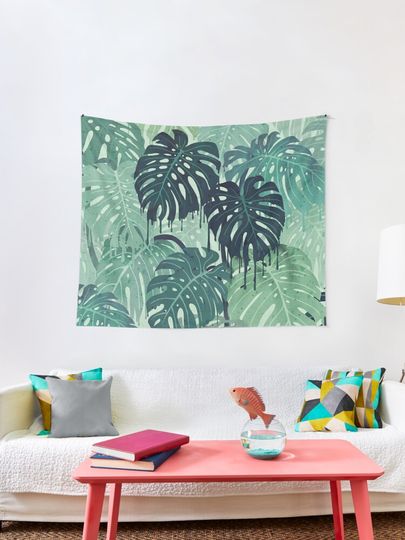 Discover Monstera Melt (in Green) | Tapestry