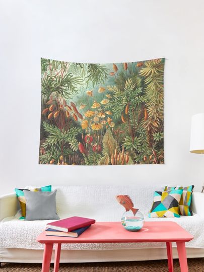 Discover Vintage Plants Decorative Nature Painting Illustration Artwork | Tapestry