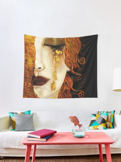 Discover Klimt Golden Tears | Tapestry