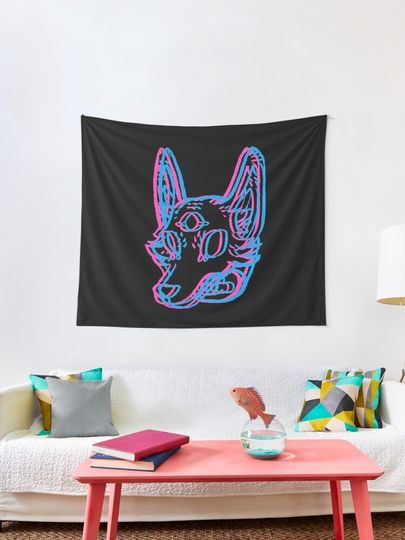 Discover 3D Space Coyote | Tapestry
