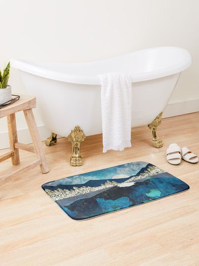 Discover Midnight Water | Bath Mat