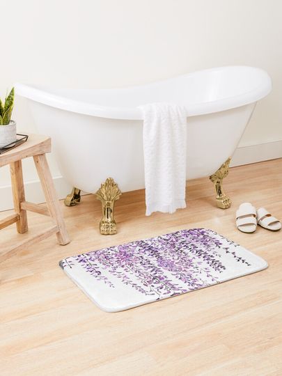 Discover purple wisteria  in bloom  | Bath Mat