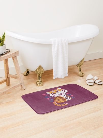 Discover Flower Tiger | Bath Mat
