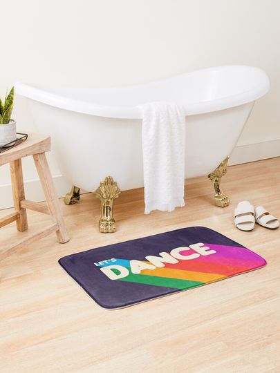 Discover Rainbow dance typography | Bath Mat