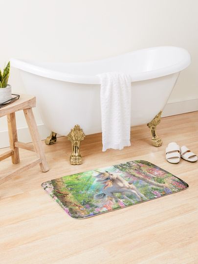 Discover Unicorn Enchanted Forest | Bath Mat