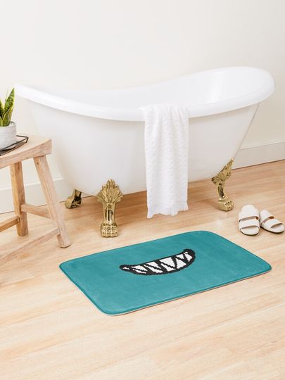 Discover Ela Logo&apos;s Mouth Pixel Art Face Mask | Bath Mat