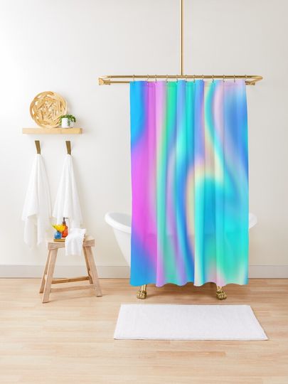 Discover Iridescent Holographic | Shower Curtain