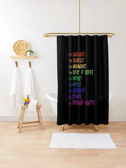 Discover Seasons of Love rainbow | Shower Curtain