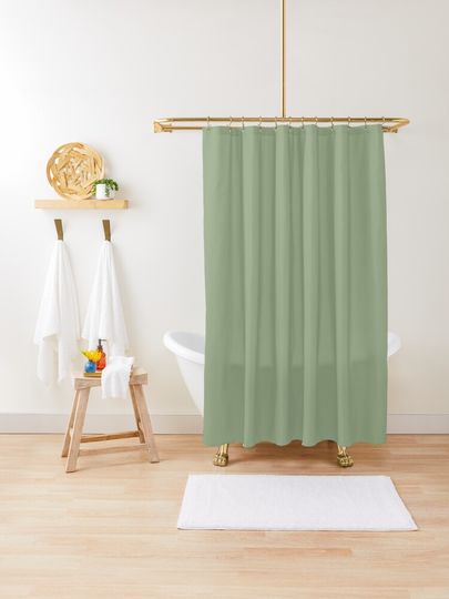 Discover Sage Green | Shower Curtain