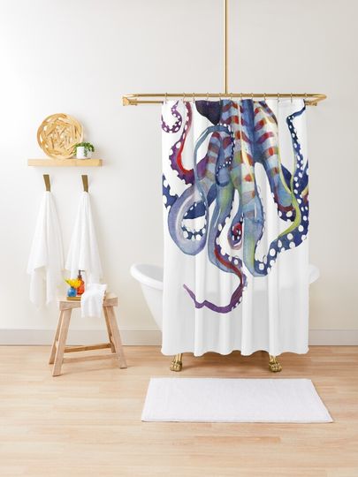 Discover Sea Monster | Shower Curtain