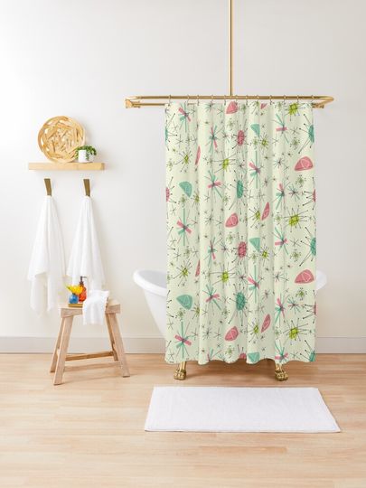 Discover Atomic 50s | Shower Curtain