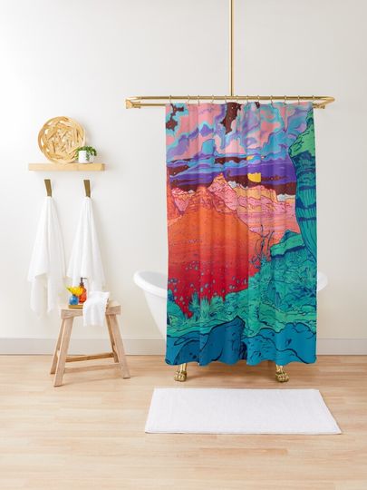 Discover Pink Clouds  | Shower Curtain