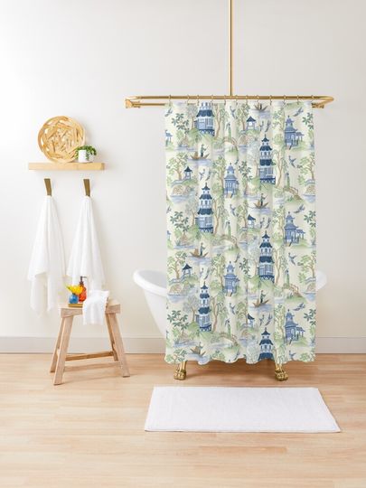 Discover Chinoiserie | Shower Curtain