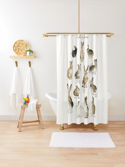 Discover Rabbits & Hares | Shower Curtain
