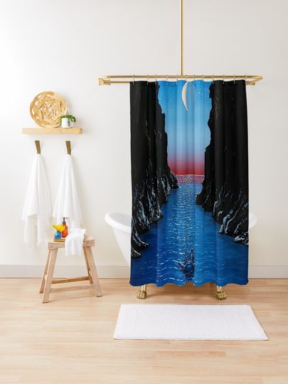 Discover Night Drift | Shower Curtain