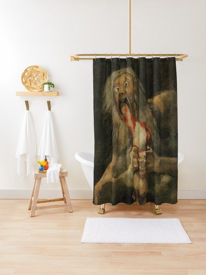 Discover SATURN DEVOURING HIS SON - GOYA | Shower Curtain