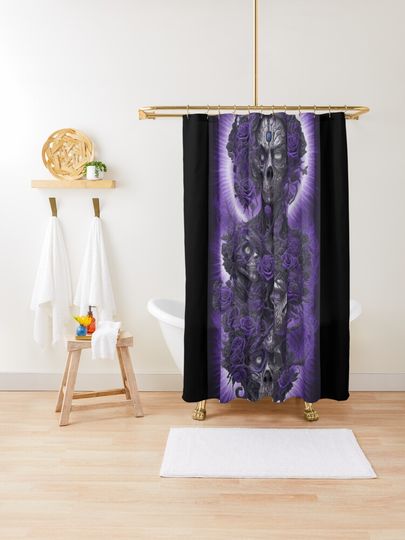 Discover Skulls n Roses | Shower Curtain