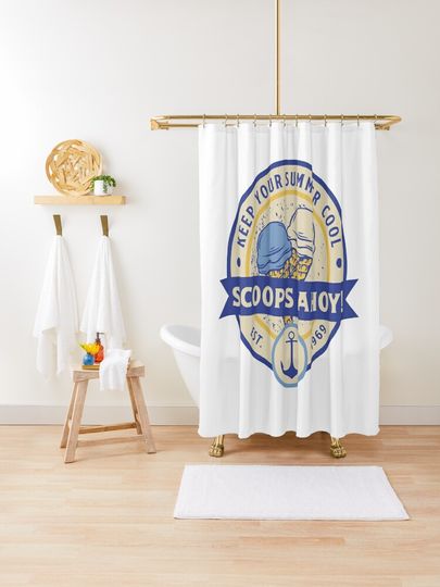 Discover Scoops ahoy!  | Shower Curtain